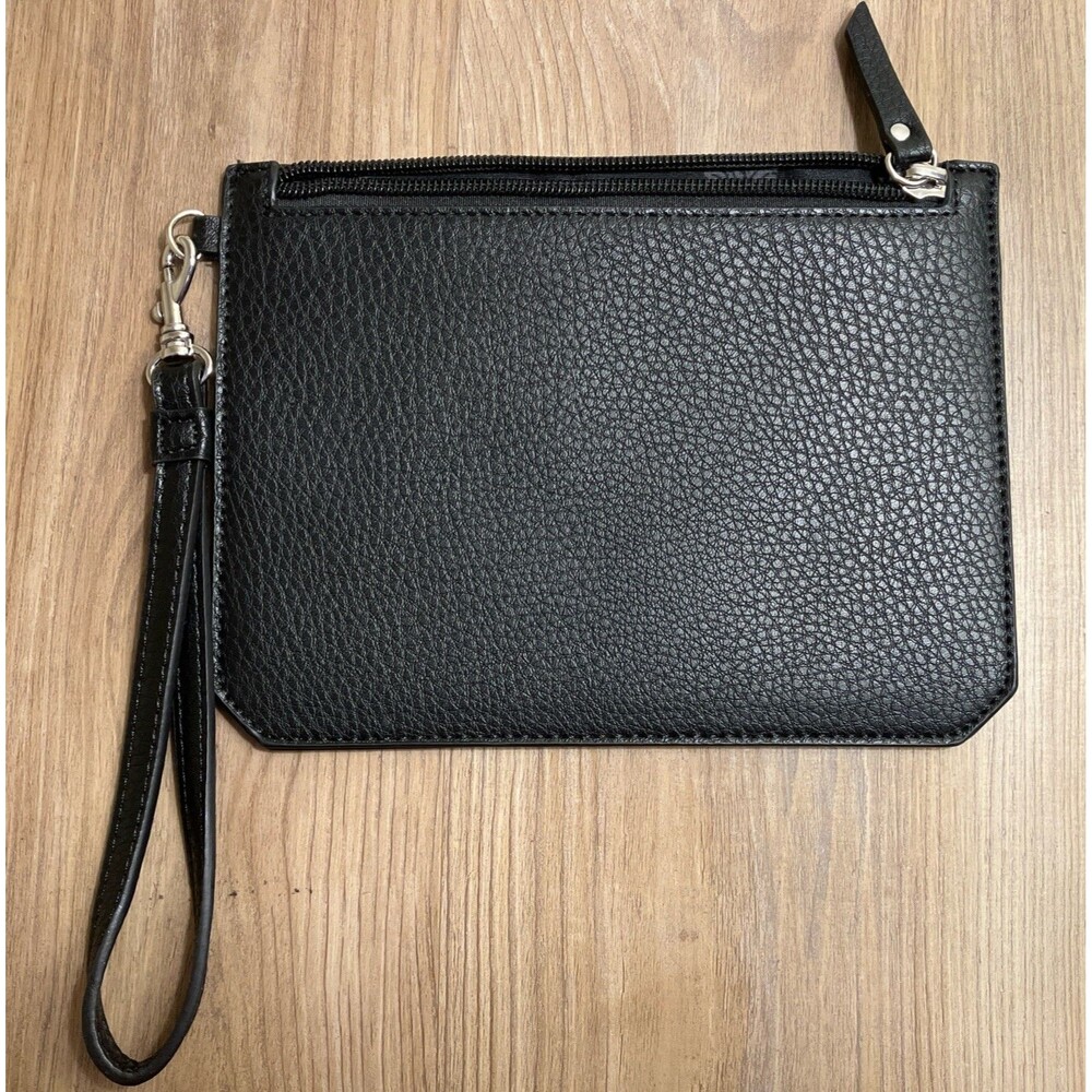 Anne Klein No Pocket Wristlet Travel Pouch Black